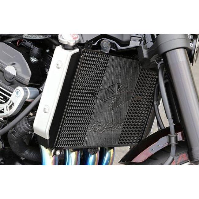 r’s gear アールズギア ラジエターコアガード カラー：ブラック / タイプ：ラージロゴ Ninja1000SX Ninja1100SX Z900RS CAFE SE Z900 KAWASAKI カワサキ_2