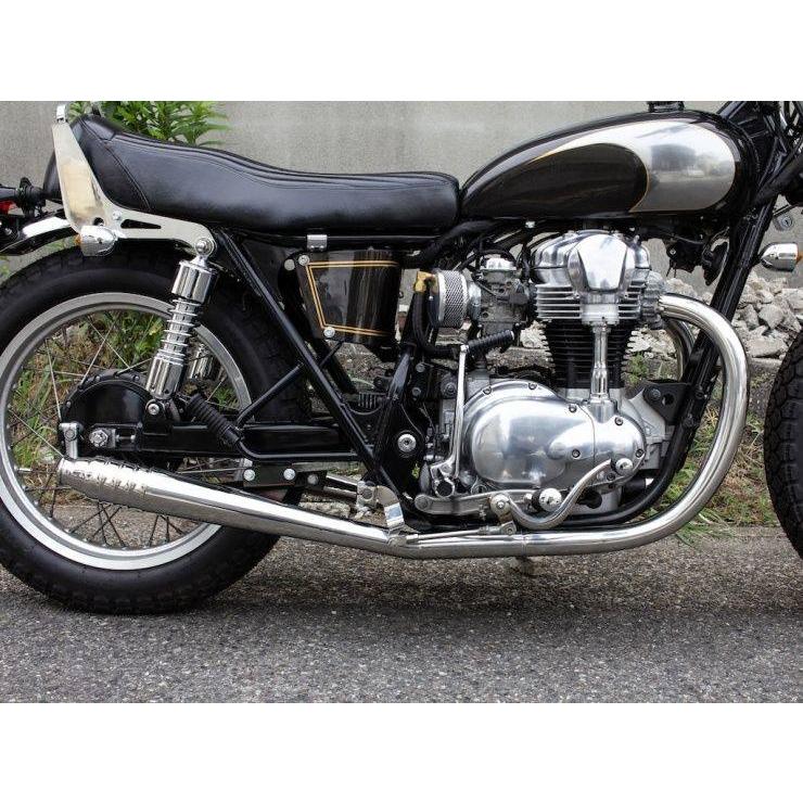 w650 モーターロック製　フルエキメガホンマフラー Motor Rock モーターロック 69メガホン フルエキゾーストマフラー