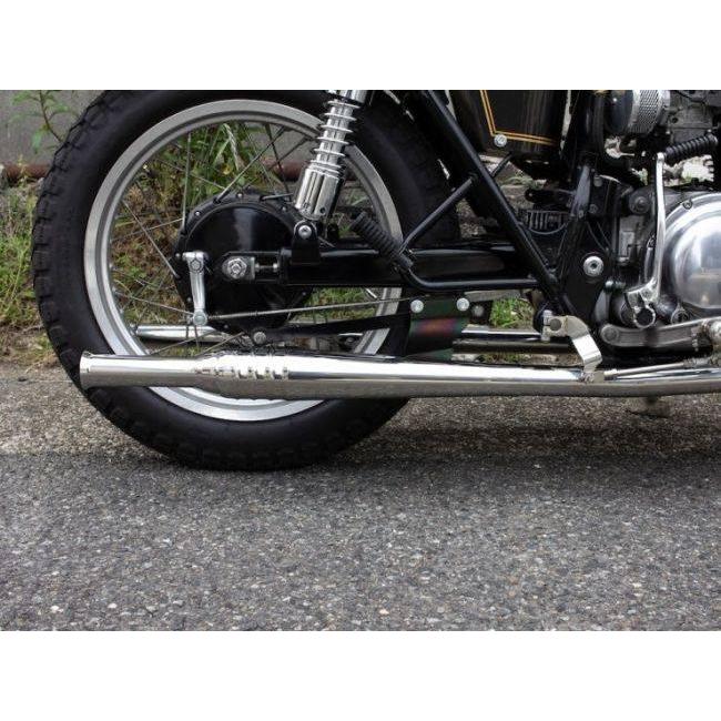 Motor Rock モーターロック 69トランペット フルエキゾーストマフラー タイプ：LOW W400 W650 KAWASAKI カワサキ マフラー_2