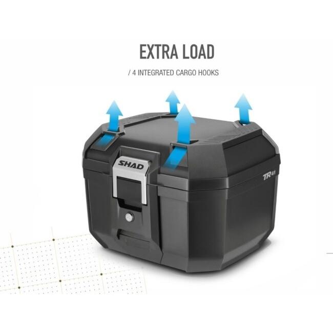 たける　サウザ1ケース④ SHAD（シャッド） トップケース TERRA TR41 カラー：アルミパネル