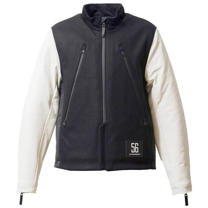 56design（56デザイン） LEATHER SLEEVES MELTON JACKET サイズ：M