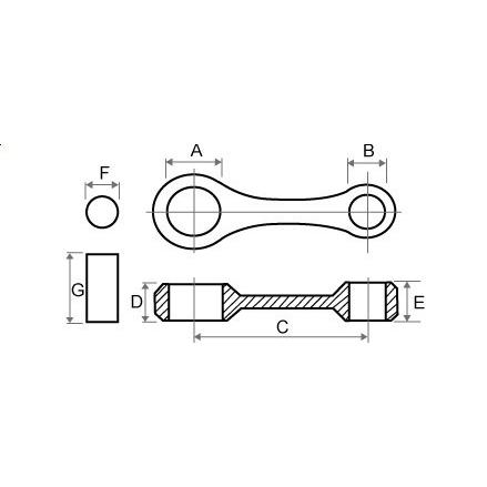TKRJ ティーケーアールジェイ コンロッドキット CB-400F HONDA ホンダ コンロッド エンジンパーツ エンジン | ブランド登録なし | 01
