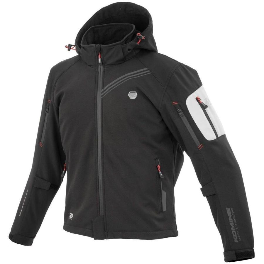 【定価5.2万 日本製】KAVU レイニアパーカ コーデュラ S 黒 美品 コミネ（Komine） JK-5795 エニグマG2 ソフトシェルパーカ サイズ：4XL