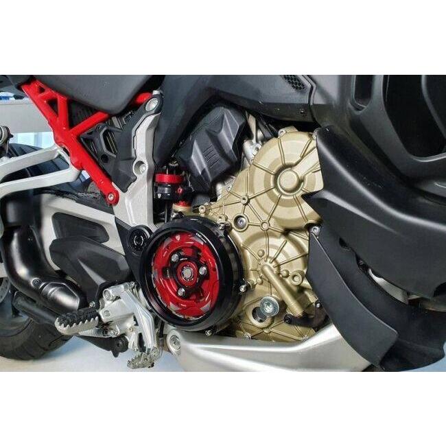 CNC Racing シーエヌシーレーシング ドゥカティ用 湿式クリアクラッチカバー - アウターフレームのみ クラッチカバー エンジンパーツ エンジン_1