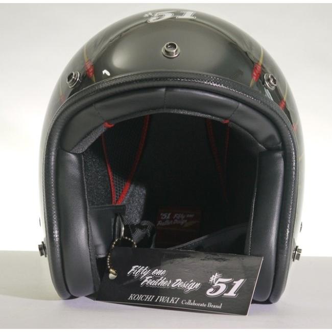 72JAM JET HELMET 72JAM 72ジャム IWAKI Fifty one Feather Design