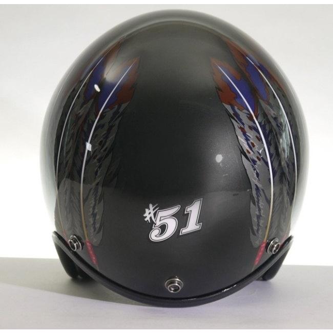 72JAM JET HELMET 72JAM 72ジャム IWAKI Fifty one Feather Design