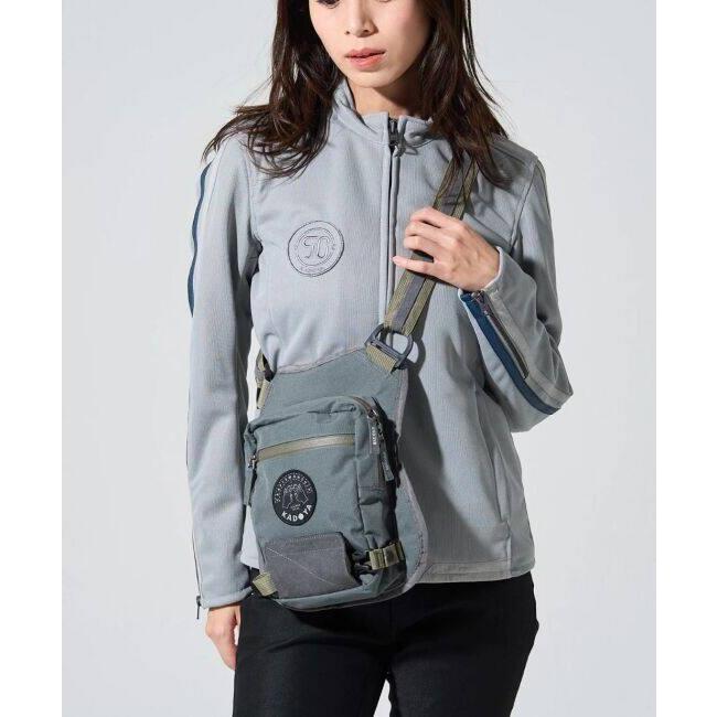 kadoya カドヤ ボディバッグ グレー カドヤ（KADOYA） LEG BODY BAG カラー：グレー ウエストポーチ