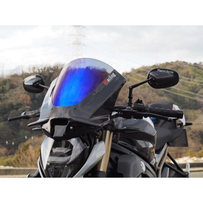 Magical Racing マジカルレーシング バイザースクリーン タイプ：綾織カーボン(一部FRP／ｘ黒)／スモーク / MagiVeilセラミックコーティング：あり S1000R BMW
