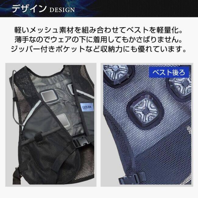 新品未使用品　温度調整ベスト デルタダイレクト DELTA DIRECT 4点ペルチェ搭載冷暖切替ベスト