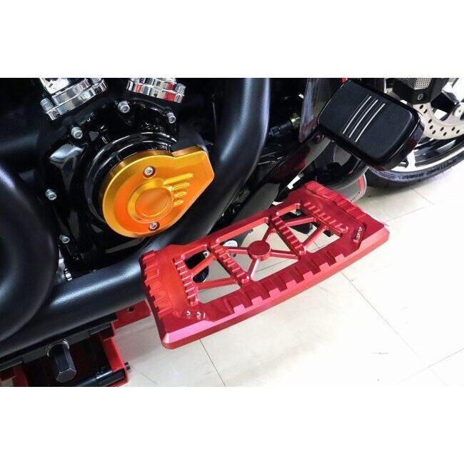 SPEEDRA スピードラ アルミ削り出しフロアボード タイプ1 カラー：レッド HARLEY-DAVIDSON ハーレーダビッドソン フロアボード・ステップボード ステップ_3