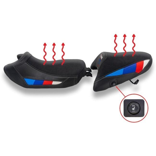 DUCABIKE (DBK) ドゥカバイク (ディービーケー) ローダウンコンフォートシートコンプリート(ヒーター内蔵) カラー：ブルー R1300 GS BMW シート シート関連_1