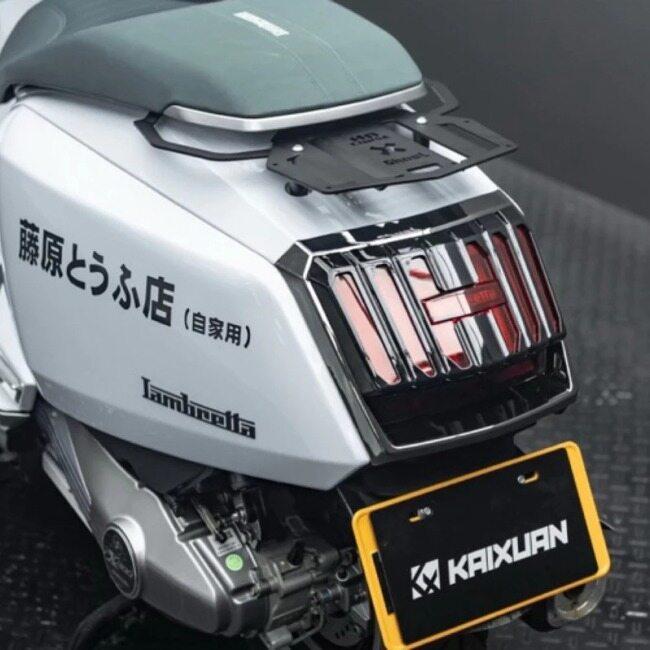 Ghost Factory ゴーストファクトリー Tail Light Decoration Cover X300 仕様：Bright Black LAMBRETTA ランブレッタ その他テールランプオプション・補修部品_3