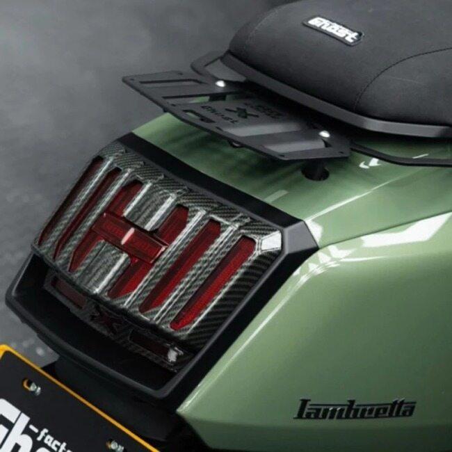 Ghost Factory ゴーストファクトリー Tail Light Decoration Cover X300 仕様：Bright Black LAMBRETTA ランブレッタ その他テールランプオプション・補修部品_6