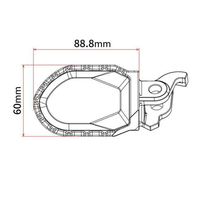 ZETA RACING ジータ レーシング マックスフットペグ カラー：ブラック(表面処理：パウダーコート) KX250F KX250 KX450F KX450 KX250X KX450X KAWASAKI カワサキ