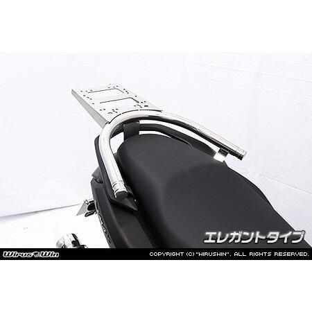 WirusWin ウイルズウィン SHAD製リアボックス付きタンデムバー タイプ：エレガントタイプ NMAX125 YAMAHA ヤマハ グラブバー・タンデムバー・シーシーバー 外装の画像