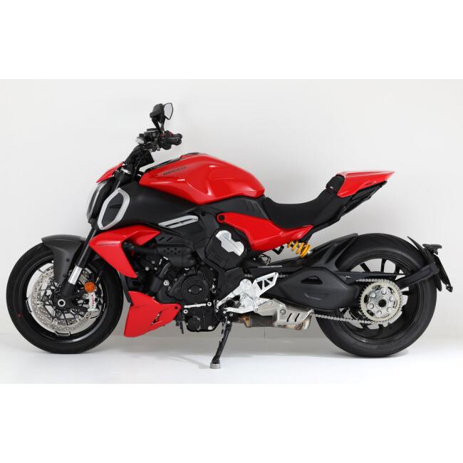 AELLA アエラ ライディングステップキット(DUCATI DIAVEL V4) カラー：ブラック Diavel V4 DUCATI ドゥカティ バックステップ ステップ 足回り_2