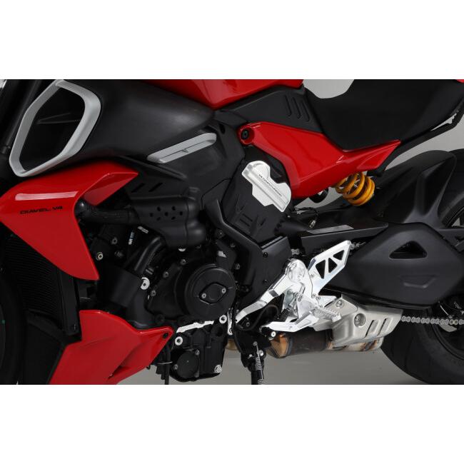 AELLA アエラ ライディングステップキット(DUCATI DIAVEL V4) カラー：ブラック Diavel V4 DUCATI ドゥカティ バックステップ ステップ 足回り_5