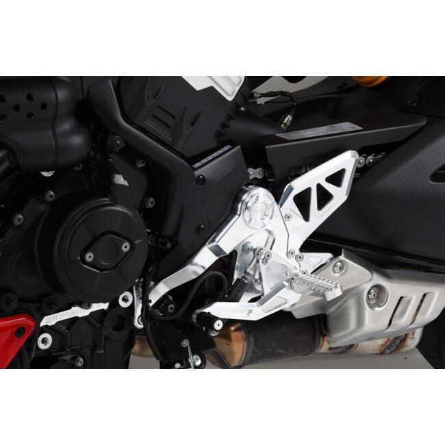 AELLA アエラ ライディングステップキット(DUCATI DIAVEL V4) カラー：ブラック Diavel V4 DUCATI ドゥカティ バックステップ ステップ 足回り_6