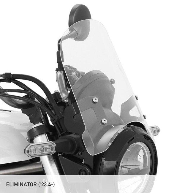 ENDURANCE エンデュランス メーターバイザーロングセット＋取り付けキット スクリーンカラー：クリア ELIMINATOR KAWASAKI カワサキ スクリーン 外装_1