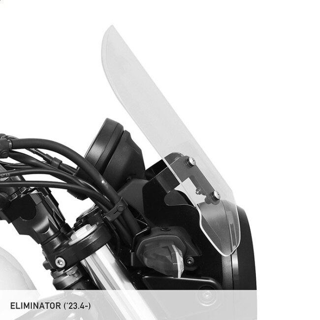 ENDURANCE エンデュランス メーターバイザーロングセット＋取り付けキット スクリーンカラー：クリア ELIMINATOR KAWASAKI カワサキ スクリーン 外装_2