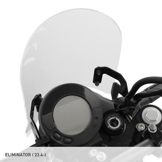 ENDURANCE エンデュランス メーターバイザーロングセット＋取り付けキット スクリーンカラー：クリア ELIMINATOR KAWASAKI カワサキ スクリーン 外装_3