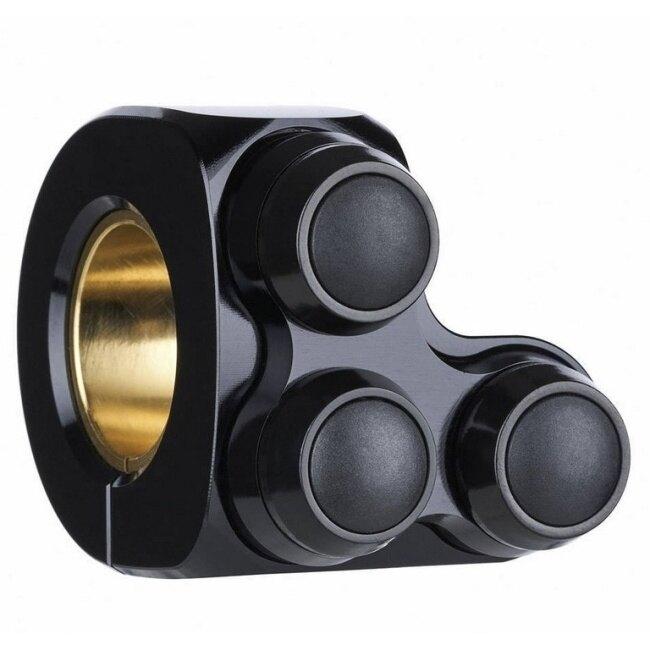 Motogadget モトガジェット Mo.Switch Basic 3 Left Black Inlay H. Blk/Inlay Blk | 4004020 ハンドルスイッチ・スイッチボックス ハンドル周辺パーツ_4