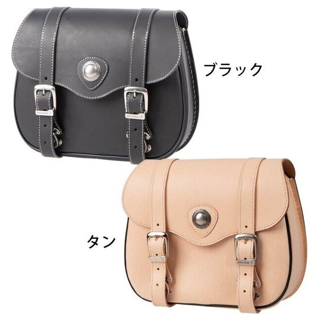 DEGNER（デグナー） レザーサドルバッグ カラー：タン サイドバッグ 