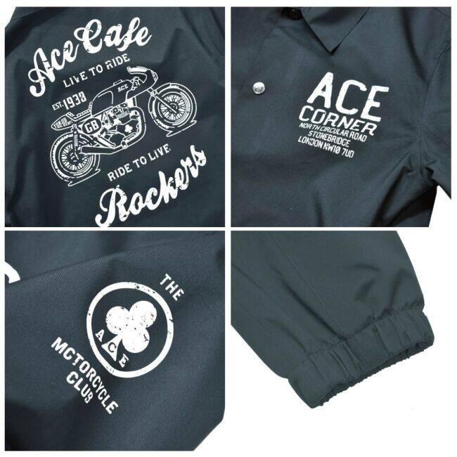ACE CAFE LONDON エースカフェロンドン Waterproof Coach Jacket [ウォータープルーフ コーチジャケット] サイズ：S オールシーズンジャケット ジャケット | ACE CAFE LONDON | 02