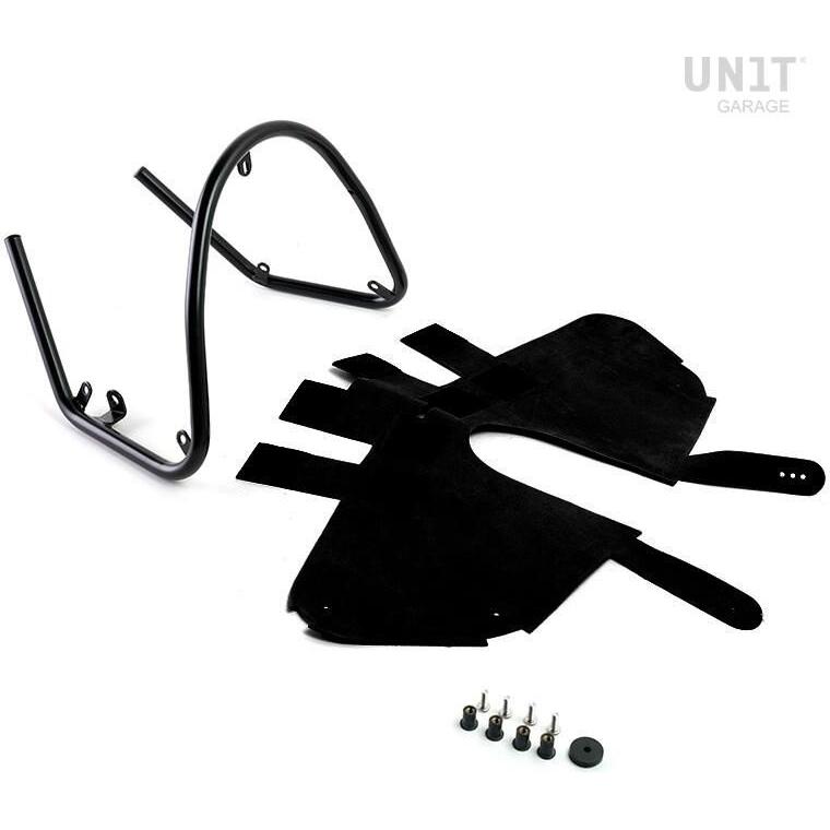 UNIT GARAGE ユニットガレージ Unit Garage Protection tube with waxed suede finishing， JetBlack | 1576_JetBlack タンク関連 外装 | UNIT GARAGE