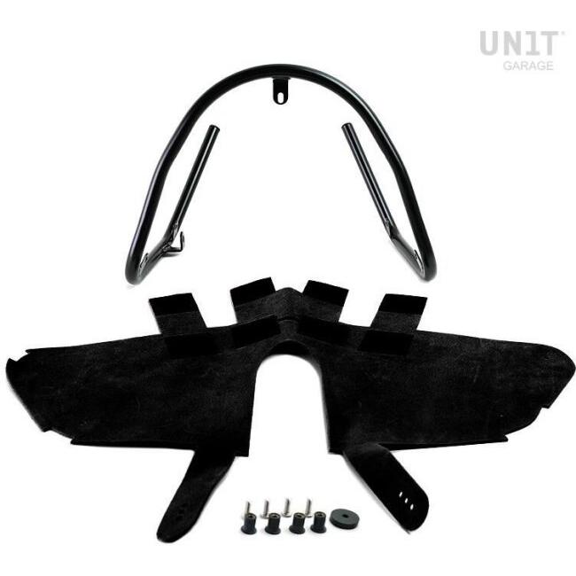 UNIT GARAGE ユニットガレージ Unit Garage Protection tube with waxed suede finishing， JetBlack | 1576_JetBlack タンク関連 外装 | UNIT GARAGE | 01