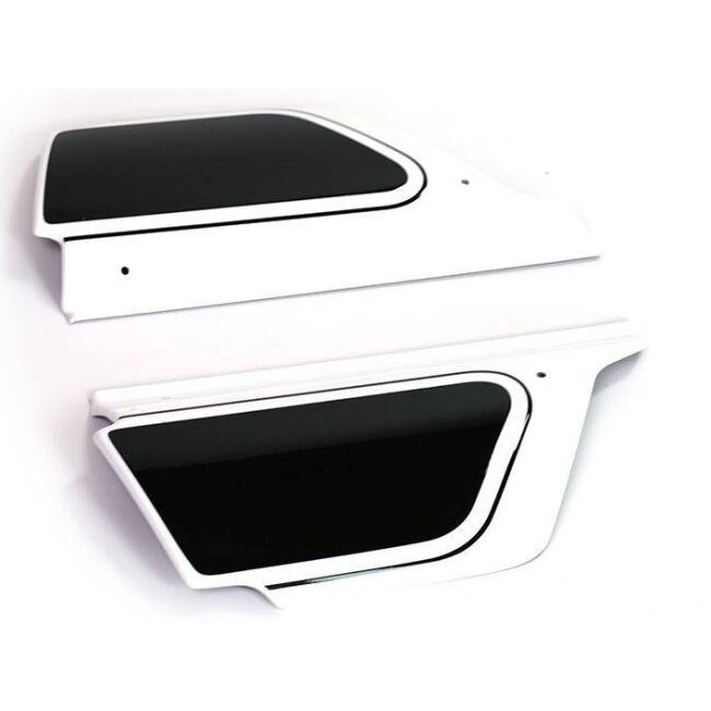 UNIT GARAGE ユニットガレージ Unit Garage COUPLE OF SIDE PANELS FOR THE HIGH MUFFLER， White-Black | 2708A-White-Black サイドカウル・サイドカバー 外装_1