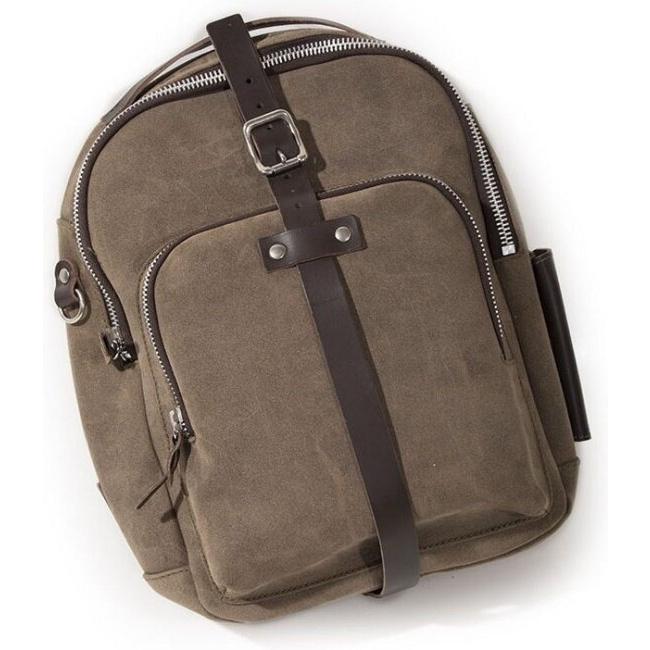 UNIT GARAGE ユニットガレージ Unit Garage TANK PANNIER IN WAXED SUEDE， Mossgrey | U033-Mossgrey タンクバッグ 車体用バッグ・ケース_4