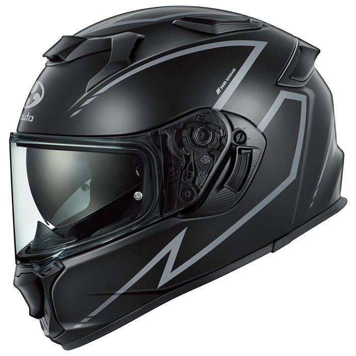 OGK KABUTO オージーケーカブト KAMUI-5 SPRIA［カムイ・5 スプリア フラットブラックグレー］ヘルメット サイズ：L(59-60cm) フルフェイスヘルメット | OGK Kabuto