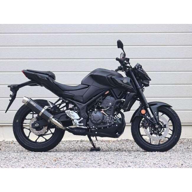 WR’S ダブルアールズ ラウンドタイプスリップオン 【JMCA政府認証マフラー】 タイプ：カーボンサイレンサー MT-03 YZF-R3 YAMAHA ヤマハ スリップオンマフラー | WR'S | 03