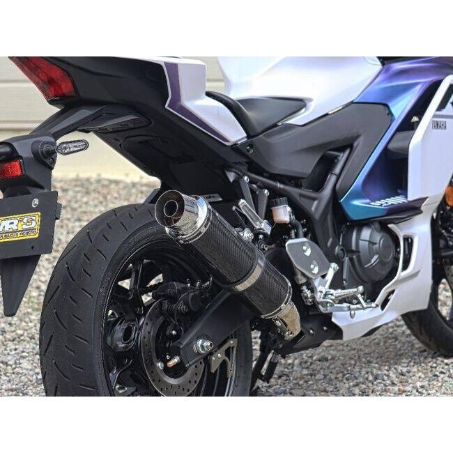 WR’S ダブルアールズ ラウンドタイプスリップオン 【JMCA政府認証マフラー】 タイプ：カーボンサイレンサー MT-03 YZF-R3 YAMAHA ヤマハ スリップオンマフラー | WR'S | 07