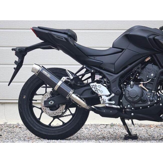 WR’S ダブルアールズ ラウンドタイプスリップオン 【JMCA政府認証マフラー】 タイプ：カーボンサイレンサー MT-03 YZF-R3 YAMAHA ヤマハ スリップオンマフラー | WR'S | 08