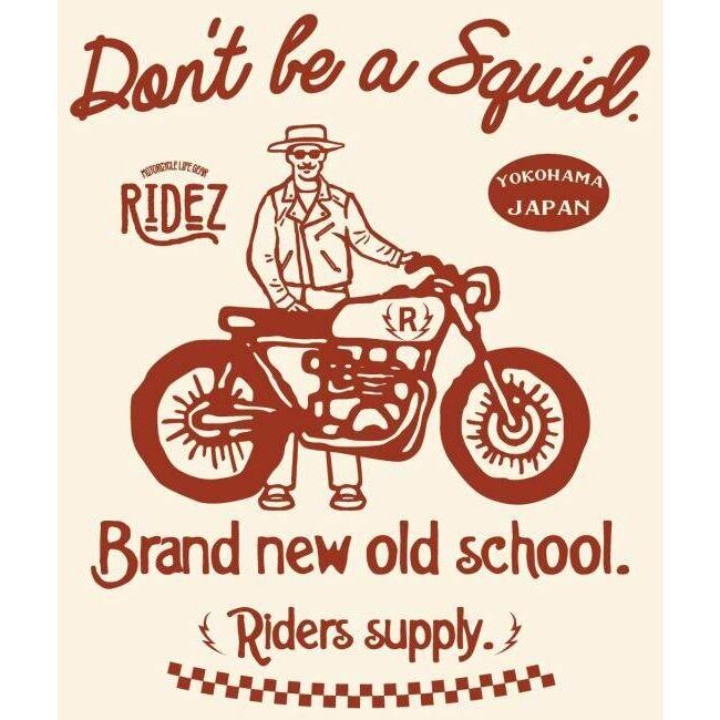 RIDEZ ライズ DON‘T BE SQUID L／S TEE オリジナル バイク ロングスリーブTシャツ ユニセックス サイズ：XL Tシャツ アパレル_3