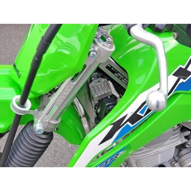 OUTEX アウテックス ステアリングステムスタビライザー カラー：ブルーアルマイト KLX140 KAWASAKI カワサキ ステムスタビライザー サスペンション 足回りの画像