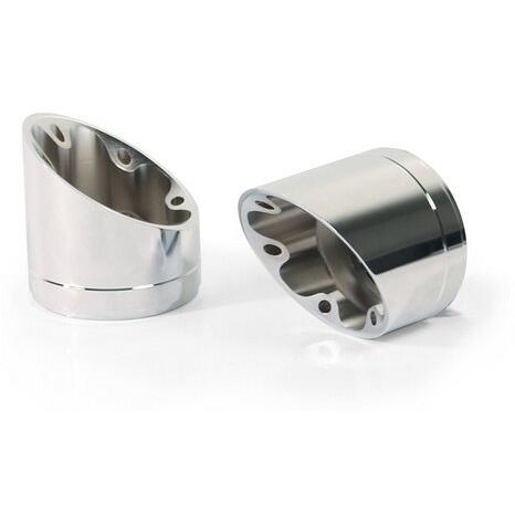 REMUS レムス Racing Custom Slip On L/R Stainless Chrome，Endcap Slash Cut V1 2 Pcs.，Alloy Chrome スリップオンマフラー マフラー_5