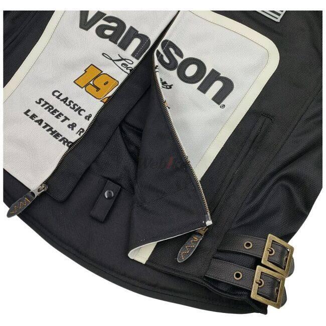VANSON（バンソン） メッシュライダースジャケット サイズ：2XL