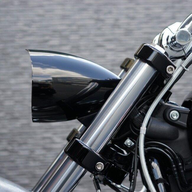 TRIJYA トライジャ ヘッドライトハウジング マウントセット マウントカラー：ポリッシュ / カラー：ブラック FXBR HARLEY-DAVIDSON ハーレーダビッドソン_3