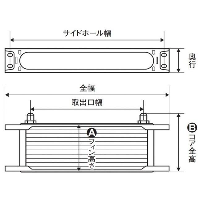 ACTIVE アクティブ オイルクーラーコア ストレート ＃6 カラー：シルバー オイルクーラー 冷却関連 エンジン | ACTIVE | 01