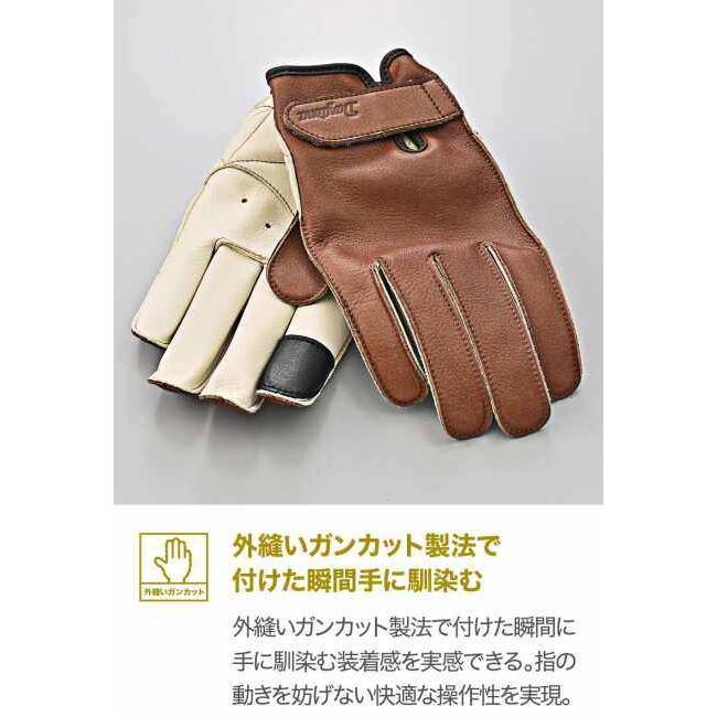 DAYTONA デイトナ 外縫いスタンダードグローブ サイズ：Mサイズ レザーグローブ グローブ アパレル_7