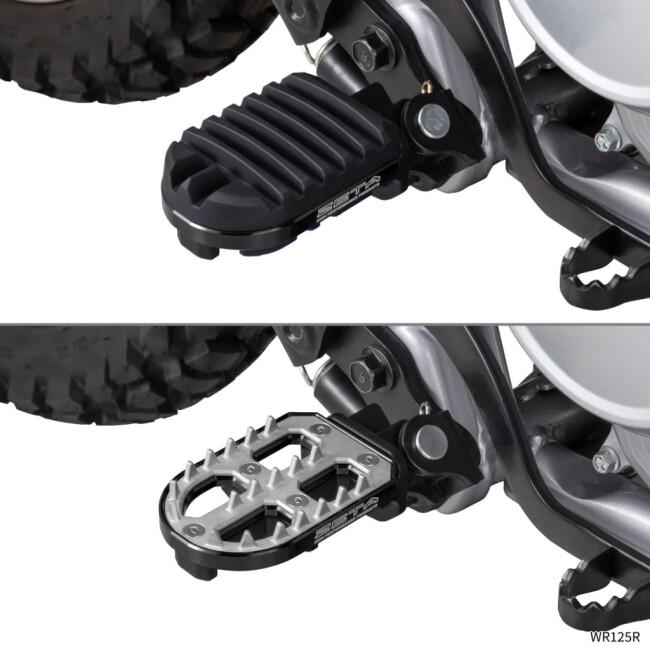 ZETA RACING ジータ レーシング アドベンチャーフットペグ カラー：ブラック WR125R YAMAHA ヤマハ フットペグ ステップ 足回り_2