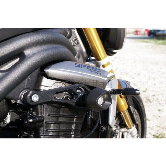 EVOTECH エボテック No Cut Anti-Shock Frame Sliders， Silver エンジンスライダー・フレームスライダー フレーム_1