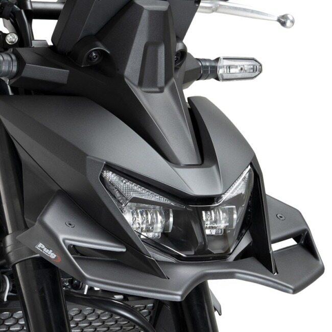 Puig プーチ フロントダウンフォースネイキッドスポイラー(DOWNFORCE NAKED FRONTAL SPOILERS) カラー：MATT BKACK CB750 HORNET HONDA ホンダ 外装の画像