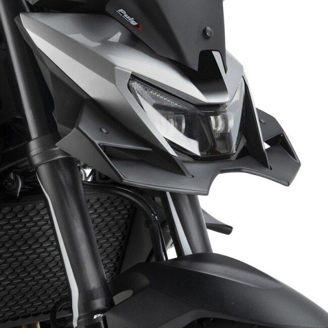 Puig プーチ フロントダウンフォースネイキッドスポイラー(DOWNFORCE NAKED FRONTAL SPOILERS) カラー：MATT BKACK CB750 HORNET HONDA ホンダ 外装の画像