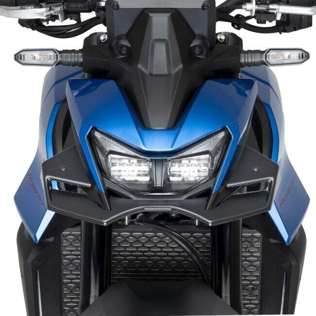 Puig プーチ フロントダウンフォースネイキッドスポイラー(DOWNFORCE NAKED FRONTAL SPOILERS) カラー：CARBON LOOK CB750 HORNET HONDA ホンダ 外装の画像