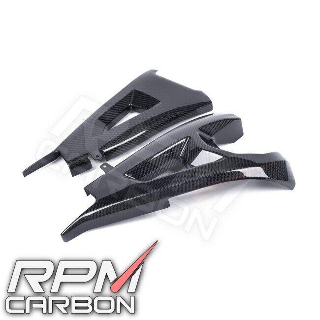 RPM CARBON アールピーエムカーボン Kawasaki ZX-10R 2016+ Carbon Fiber Swingarm Covers Protectors in Weave：Plain / Finish：Matt Z H2 ZX-10RR 外装 | ブランド登録なし | 02