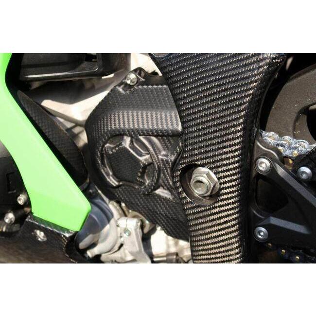 SPEEDRA スピードラ フロントスプロケットカバー タイプ：綾織り(艶あり) ZX-10RR ZX-10R KAWASAKI カワサキ スプロケットカバー 外装 | SPEEDRA | 02